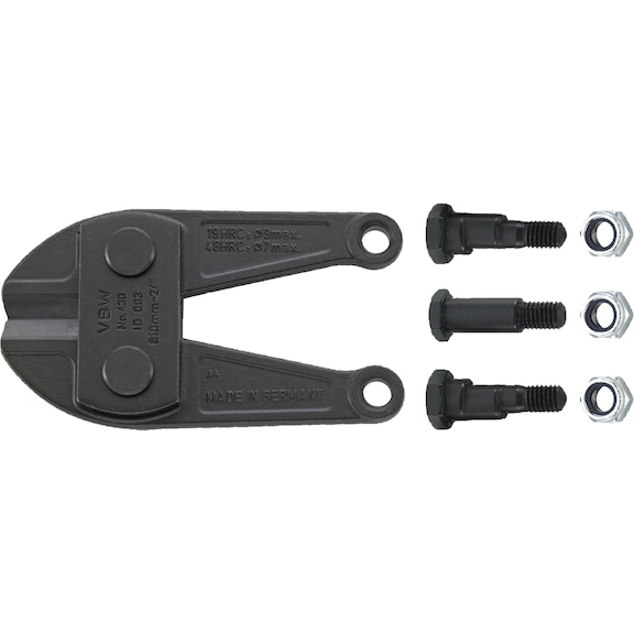 VBW Messerkopf komplett mit Schrauben für 430025 87430140 - Bolzenschneider