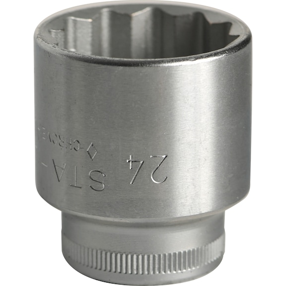 STAHLWILLE Sockets 45 3/8 inch AF 24 mm L.35 mm 02010024 - Socket wrench bit 3/8" (12-edge)