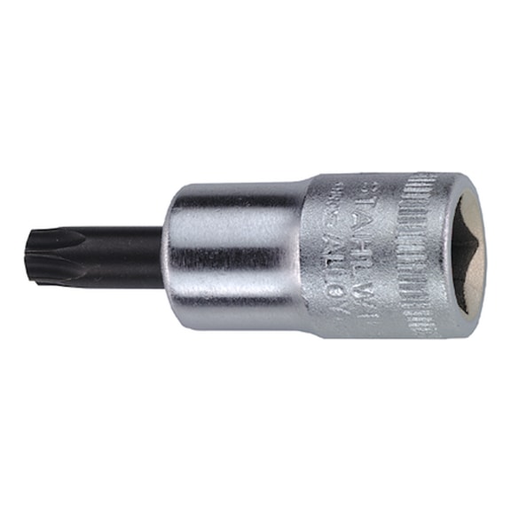 STAHLWILLE TX screwdriver bit insert 49 TX 3/8 inch T10 L.49 mm 02100010 - Hexagon socket 3/8" (socket wrench)