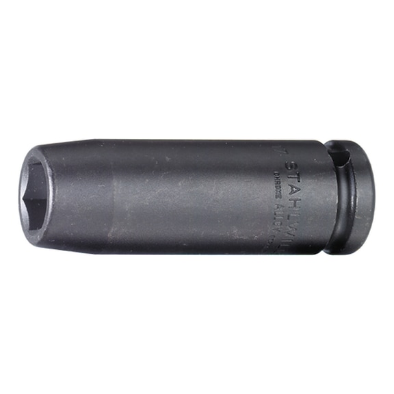 STAHLWILLE IMPACT socket 51IMP 1/2 inch AF 27 mm L.85 mm 23020027 - Power screwdriver bit 1/2" (hexagon)