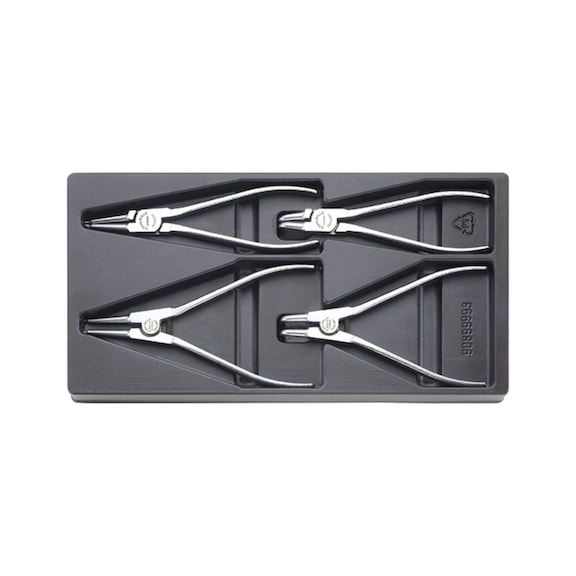 STAHLWILLE Circlip pliers set 6702 4-piece 96650004 - Pliers set