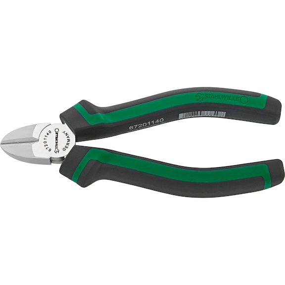 STAHLWILLE Diagonal cutters 67201 L.146 mm head chrome-plated 2-component handles 67201140 - Side cutter
