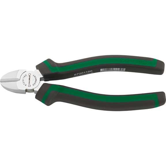 STAHLWILLE Diagonal cutters 67201 L.165 mm head chrome-plated 2-component handles 67201160 - Side cutter
