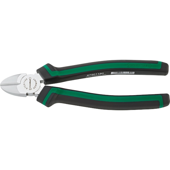 STAHLWILLE Diagonal cutters 67201 L.186 mm Head chrome-plated 2-component handles 67201180 - Side cutter