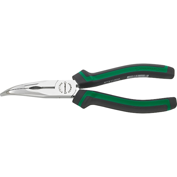 STAHLWILLE Telephone pliers 67311 L.200 mm head chrome-plated 2-component handles 67311200 - Round nose pliers