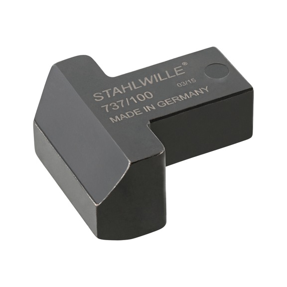 STAHLWILLE Anschweiß-Einsteckwerkzeug 737/100 22 x 28 mm Vierkant 58270100 - Einsatz für Drehmomentwerkzeuge