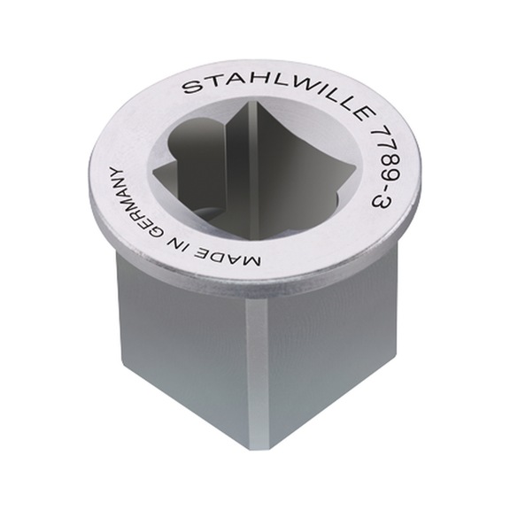 STAHLWILLE Square adapter 7789-3 1 to 1 1/2 inch L.44 mm D. 60 mm 58524089 - Extension piece for socket wrench inserts