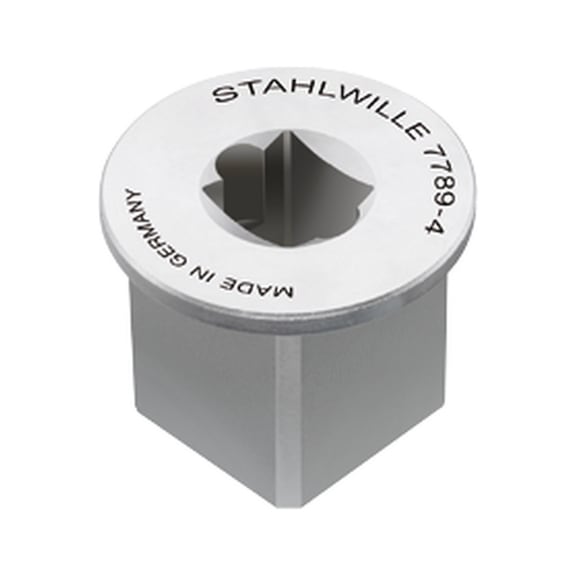 STAHLWILLE Vierkant-Adapter 7789-4 1/4 auf 1/2 Zoll L.15,5 mm D. 29 mm 58524090 - Verlängerungsstück für Steckschlüssel-Einsätze