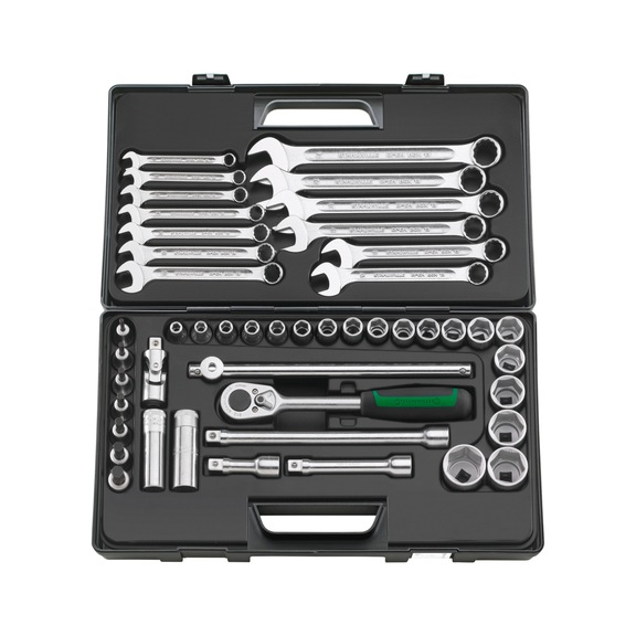 STAHLWILLE Socket wrench set 876 KN 1/2 inch 47-piece 96032301 - Socket wrench set 1/2"