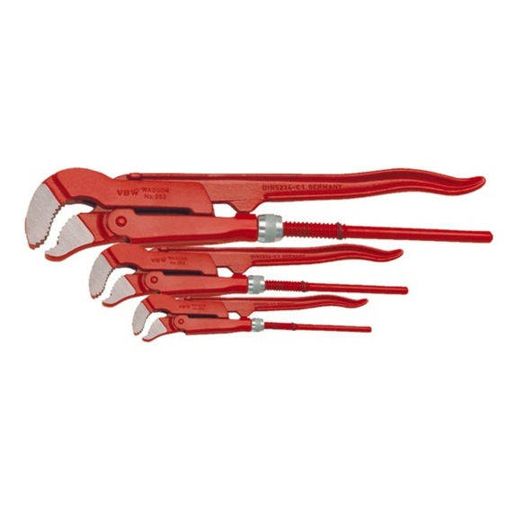 VBW S-mouth pipe wrench set 3-piece 87991952 - Pliers set