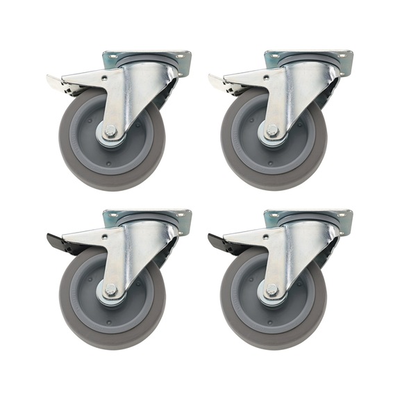 STAHLWILLE wheel set R 95/98S with directional locking 89480003 - Transport trolley, trolley: set of wheels