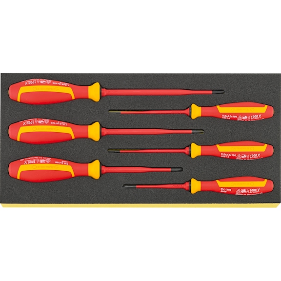 STAHLWILLE VDE screwdrivers TCS 4661/4666 VDE 6-piece 96838816 - Screwdriver set