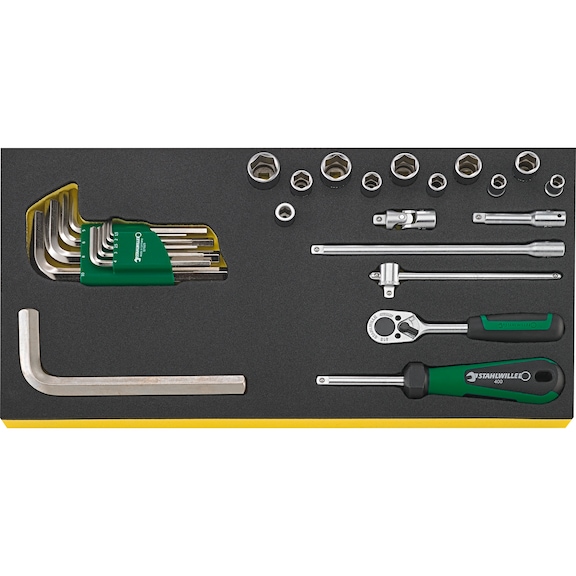 STAHLWILLE tool TCS 1/4 inch-10760CV 27-piece 96838176 - Tool assortment