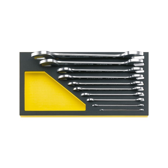 STAHLWILLE Double open-end wrench set MOTOR TCS 6x7-30x32mm MF 10-piece 96830353 - Double open-end wrench set