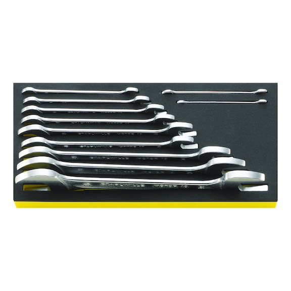 STAHLWILLE Double open-end wrench set MOTOR TCS 10/11 11-piece 96830167 - Double open-end wrench set