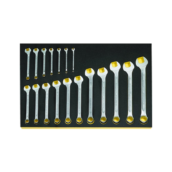 STAHLWILLE Combination wrench set OPEN BOX TCS 6-24 mm 18-piece 96838183 - Combination wrench set