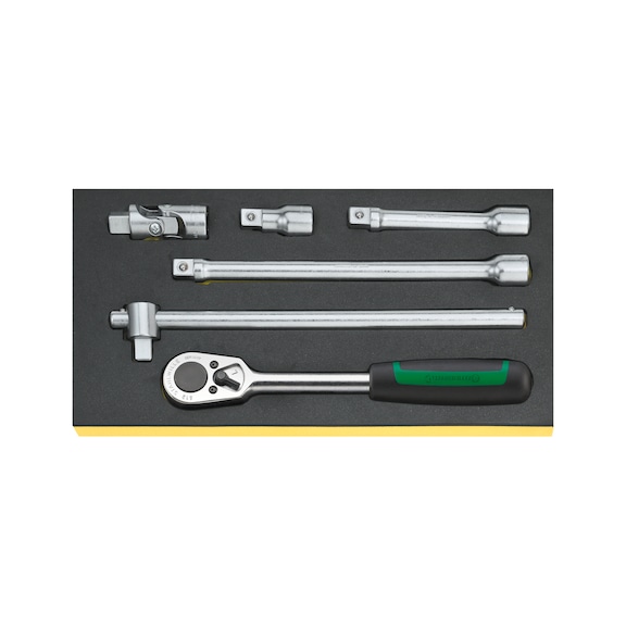 STAHLWILLE Tool set in TCS insert TCS 1/2 inch-512 6-piece 96838175 - Socket wrench set