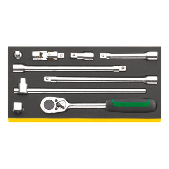 STAHLWILLE Socket wrench set TCS 1/2 inch-512/9 9-piece 96830603 - Socket wrench set
