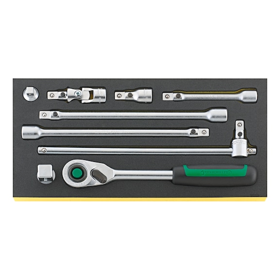 STAHLWILLE Operating tool set TCS 1/2 inch - 512/9QR 9-piece 96830363 - Socket wrench set