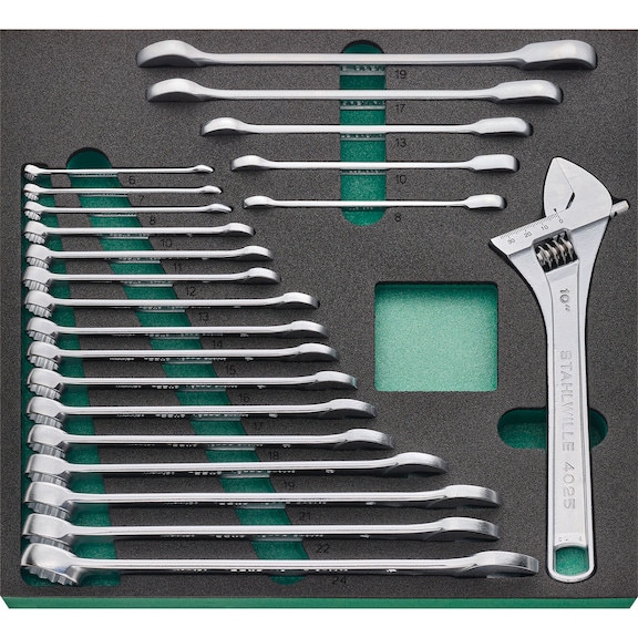 STAHLWILLE Schraubenschlüssel-Satz TCS 4 821/22 22-teilig 96830267 - Werkzeugsortiment