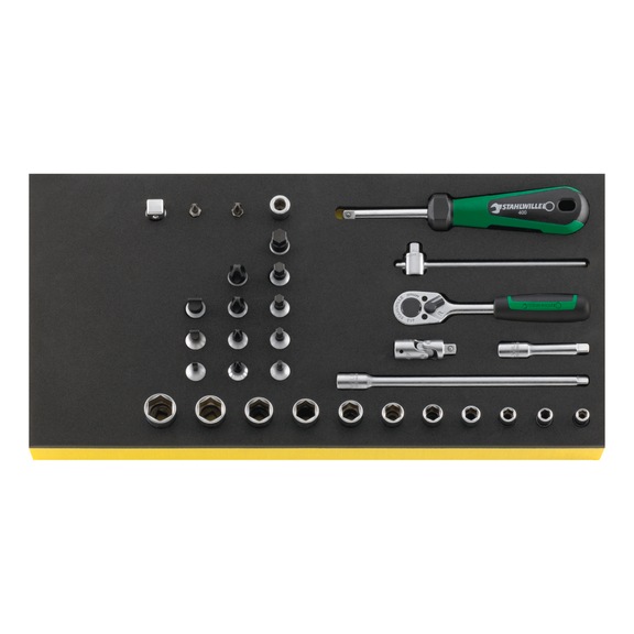 STAHLWILLE tool in TCS insert TCS 40/41/44/8 33-piece 96830217 - Socket wrench set