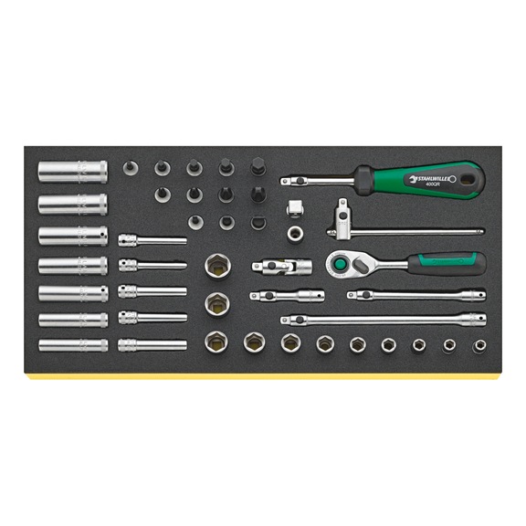 STAHLWILLE tool assortment TCS 40/35/9QR 44-piece 96830366 - Socket wrench set