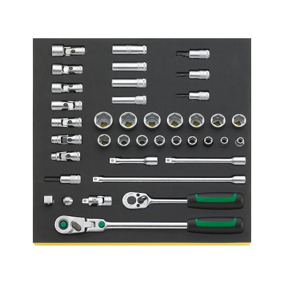 STAHLWILLE Tool in TCS insert TCS 456/31/8 39-piece 96830602 - Socket wrench set