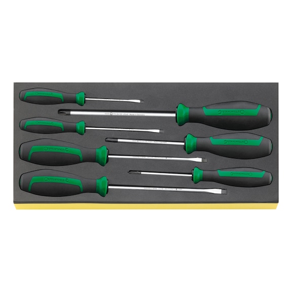 STAHLWILLE Screwdriver set DRALL TCS 4620/4630 7-piece 96838278 - Screwdriver set