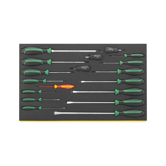 STAHLWILLE Screwdriver set DRALL TCS 4620/4660 VDE 18-piece 96831179 - Screwdriver set