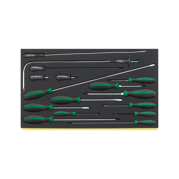 STAHLWILLE Screwdriver set DRALL TCS 4621/4734/16 16-piece 96832098 - Screwdriver set