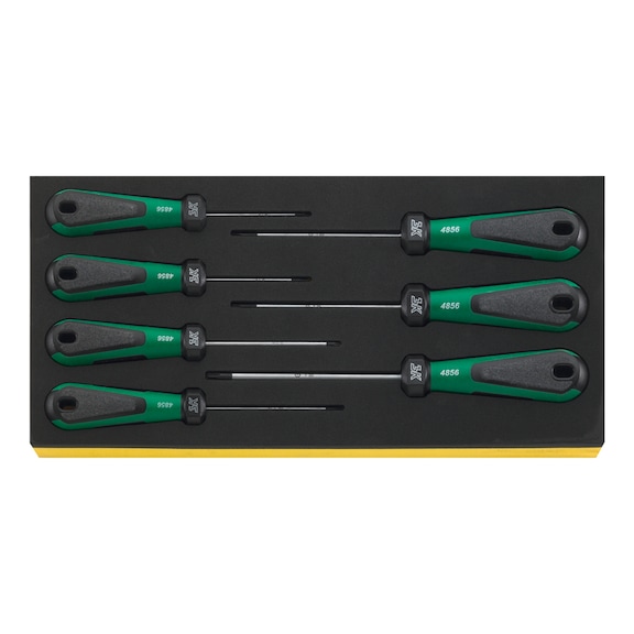 STAHLWILLE TX screwdriver set 3K DRALL TCS 4856 7-piece 96838755 - Screwdriver set