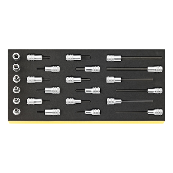STAHLWILLE Steckschlüssel-Satz TCS 49/1049/2049/45TX/49TX 24-teilig 96838772 - Steckschlüsselset