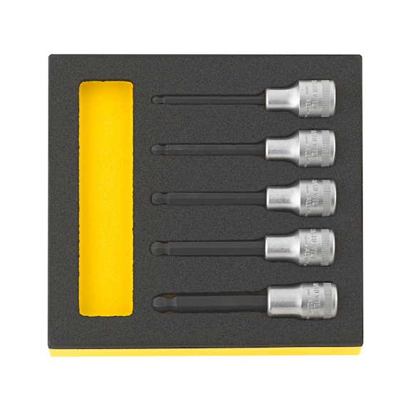 STAHLWILLE screwdriver bit set INHEX TCS 54KK/5 5-piece 96838116 - Screwdriver bit (assortment)