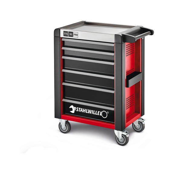 STAHLWILLE 95/6 PRO workshop trolley 6 drawers 496x827x1,020 mm 750 kg 81200162 - Workshop trolley 95/6 PRO