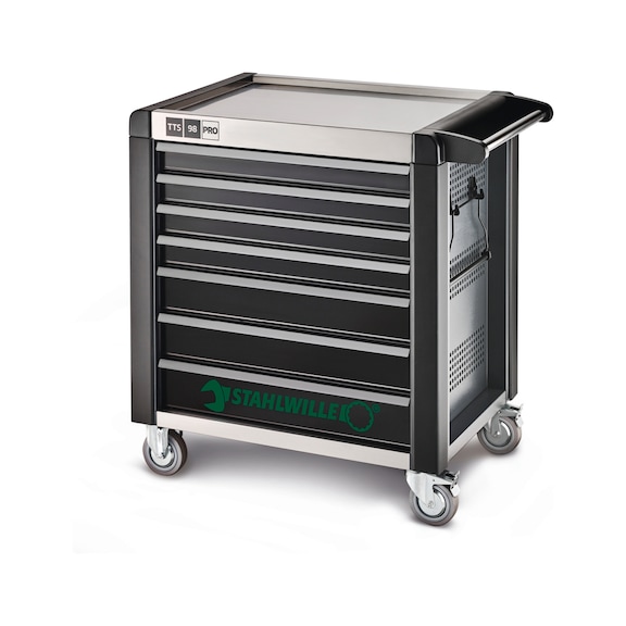 Dílenský vozík STAHLWILLE 98/7 PRO, 7 zás., 651x1001x1020 mm, 1400 kg, 81200169 - Dílenský vozík 98/7 PRO