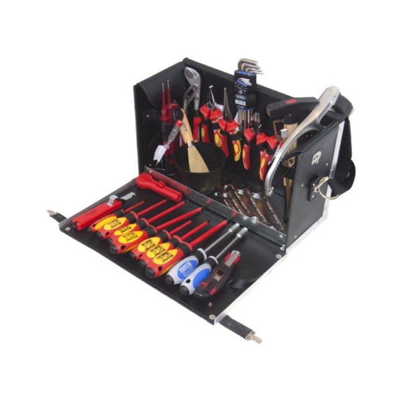 ALARM leather bag 11-L3 complete L.150xW.420xH.250mm 33-pieces 56077360 - Tool assortment