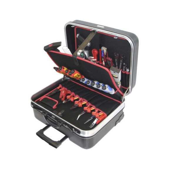 ALARM Hard-shell trolley 12-HT complete L.195xW.485xH.350mm 45-pieces 56077520 - Tool assortment