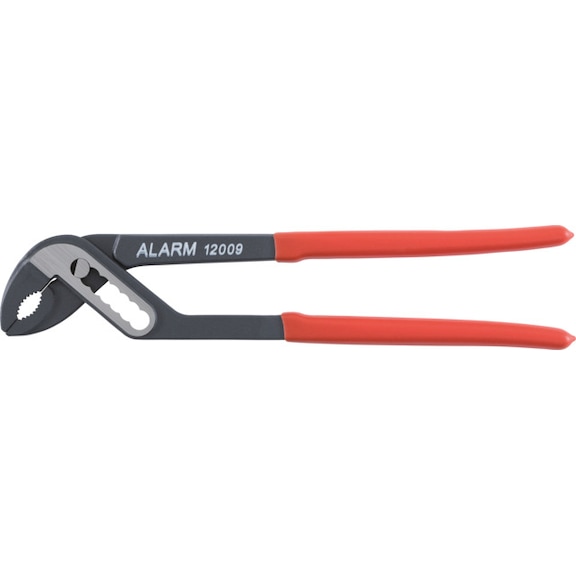 ALARM Wasserpumpenzange Maulweite 40mm L.300mm Chrom-Vanadium-Stahl 56012009 - Wasserpumpenzange
