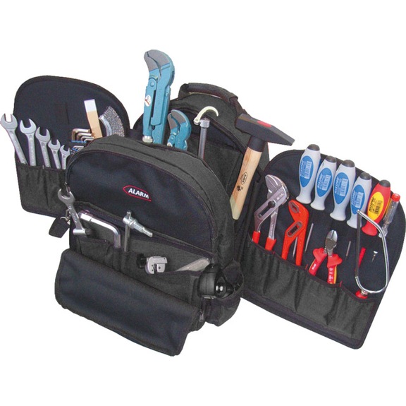 ALARM textile bag 4-TRS complete L.210xW.350xH.420mm 28-pieces 56077105 - Tool assortment