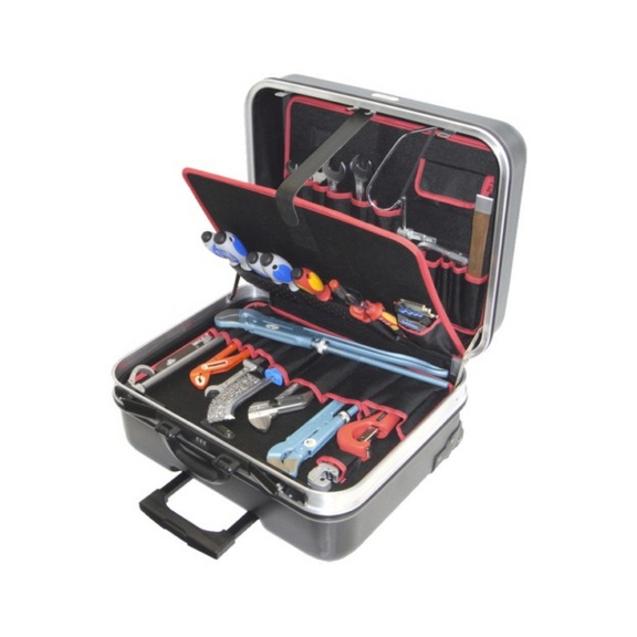 ALARM Hard-shell trolley 4-HT L.195xW.485xH.350mm 28-piece 56077510 - Tool assortment