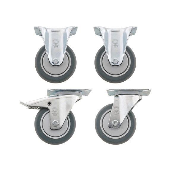 STAHLWILLE wheel set R 90 for model 90/6A diameter 100 mm 81490000 - Transport trolley, trolley: set of wheels