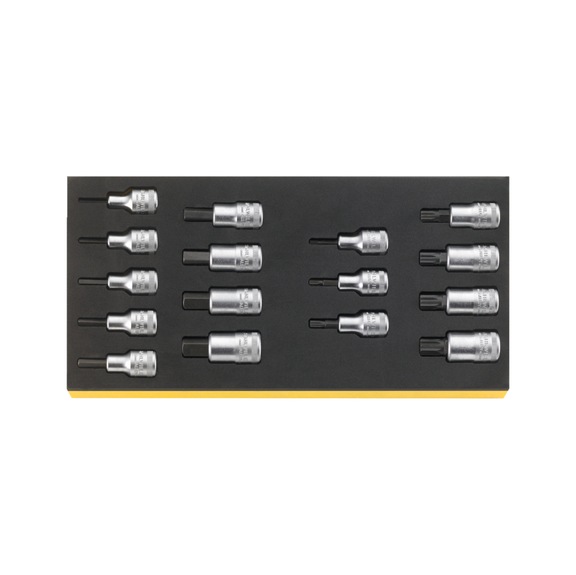 STAHLWILLE Socket wrench set TCS 54/54X/16 1/2 inch 16-piece 96838762 - Socket wrench set