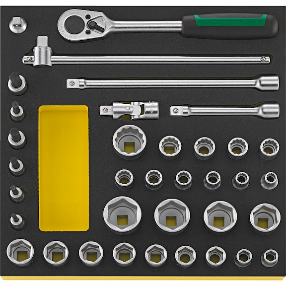 STAHLWILLE tool in TCS insert TCS 50/52/30/6MF 36-piece 96830354 - Socket wrench set
