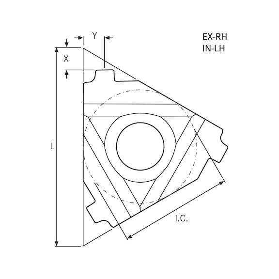 ATORN Full-profile thread cutting insert VAM ER HC5515 - 2
