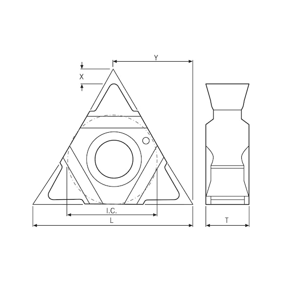 ATORN U full-profile thread cutting insert W ER/L HC5630 - 2