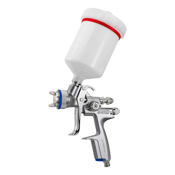 SATA flow cup pisztoly SATAjet 1000 B RP fúvóka 3,0 HV 0,75 l alumínium pohár 1003227 - SATAjet 1000 B szórópisztoly