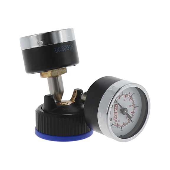 SATA Prüfluftdüse 1,1-1,3 I/O mit 2 Manometern für SATAjet X 5500 RP 1076456 - Manuelle Druckmessung