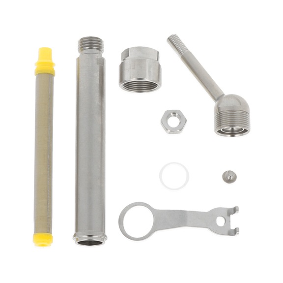 SATA material connection long for inline filter, with material filter housing 1134890 - Material connection