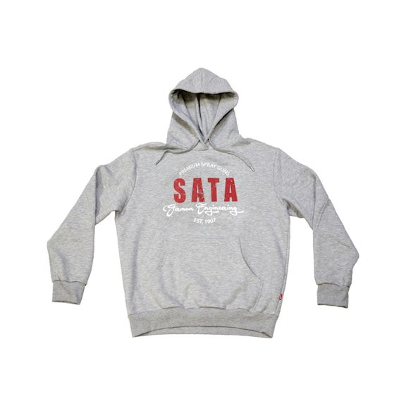 SATA Hoodie grau, Gr&ouml;&szlig;e XL, 65% Baumwolle, 35% Polyester, Ausf&uuml;hrung Vintage 1160879 - Hoodie grau Ausf&uuml;hrung Vintage