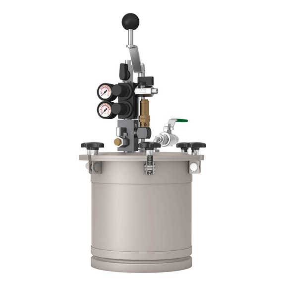SATA Materialdruckbehälter 10 Doppeldruckminderer Handrührwerk 1182831 - Materialdruckbehälter 10